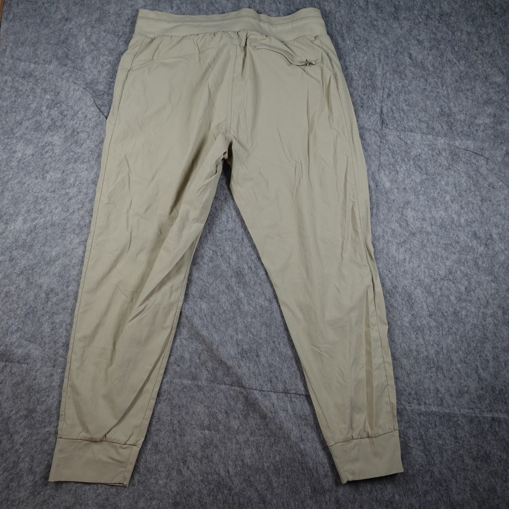 Athleta Jogger Womens 12 Tan Trekkie North Zipper Pocket Hiking Lightweight - Picture 12 of 13